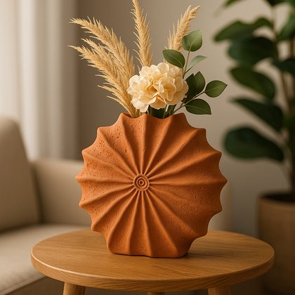 Vaso Terracota Solaris Escultural