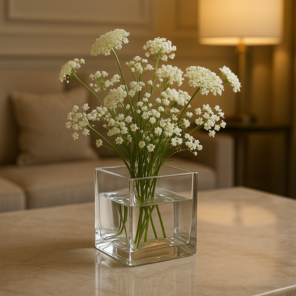 Vaso Vidro Prisma Hidroponia